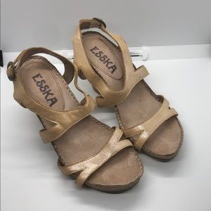 Esska leather sandals sz 7